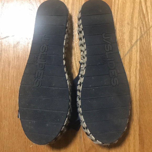 J Slides Flat-form Navy Espadrilles - Picture 3 of 4